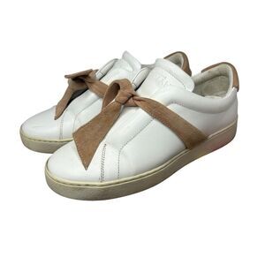 ALEXANDRE BIRMAN ASYMMETRIC CLARITA SNEAKER COGNAC WOMEN’S SZ 7